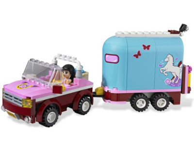 Конструктор Френдс «Эмма и трейлер для лошадки»