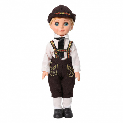 Кукла Весна Мальчик в Баварском костюме, 30см