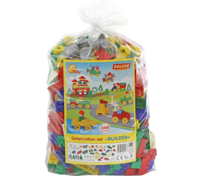 Конструктор Полесье Строитель (348 элементов) Конструктор Полесье Строитель (348 элементов)