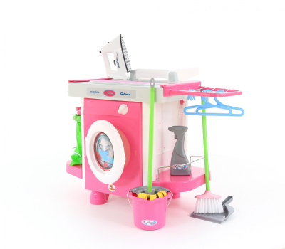 Игровой набор Полесье Carmen №5 Стиральная машина с аксессуарами