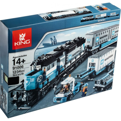 Конструктор Поезда «Грузовой Поезд Маерск» Конструктор Поезда «Грузовой Поезд Маерск»