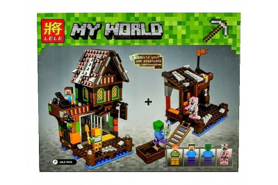Конструктор Minecraft My World «Дом у реки»