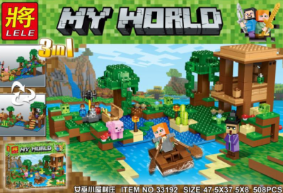Конструктор Майнкрафт My World 3 в 1