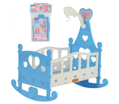 Сборная кроватка-качалка для кукол Полесье №3, 8 элементов Сборная кроватка-качалка для кукол Полесье №3, 8 элементов
