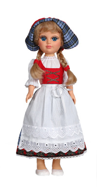 Кукла Весна Анастасия в баварском костюме, 42 см