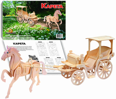 Сборная модель Мир Деревянных Игрушек Карета