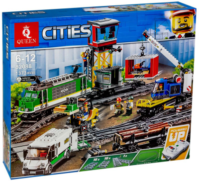 Конструктор Cities «Товарный поезд» с ДУ