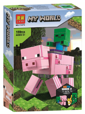 Конструктор Майнкрафт «Большие Зомби с Поросёнком»