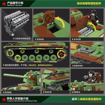 Конструктор Quanguan «Тяжелый танк КВ-1»