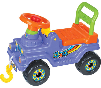 Каталка Полесье Джип 4х4 со звуком, цвет: сиреневый