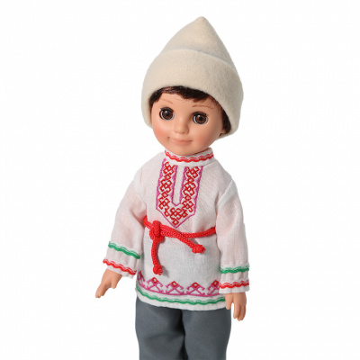 Кукла Весна Мальчик в Марийском костюме, 30см