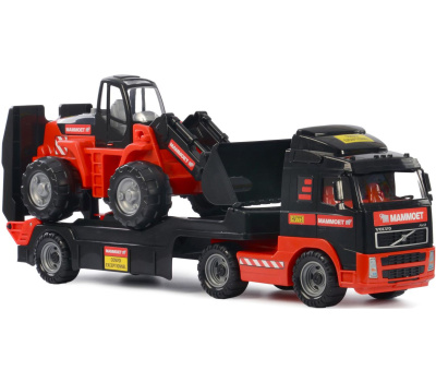 Набор Полесье MAMMOET, автомобиль-трейлер + трактор-погрузчик (в лотке)