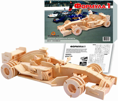 Сборная модель Мир Деревянных Игрушек Формула 1