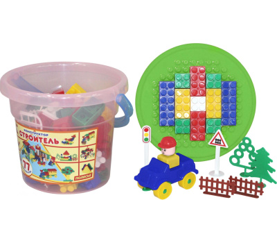 Конструктор Полесье Строитель (77 элементов)