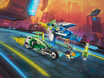 Конструктор Ninjago «Скоростные машины Джея и Ллойда»