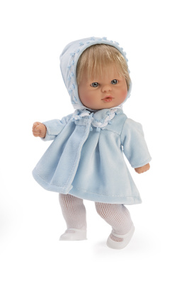 Пупсик "ASI" в голубом пальто, 20 см Пупсик "ASI" в голубом пальто, 20 см