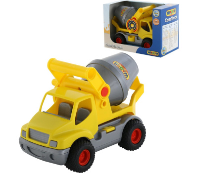 Автомобиль-бетоновоз Полесье КонсТрак жёлтый (в коробке)