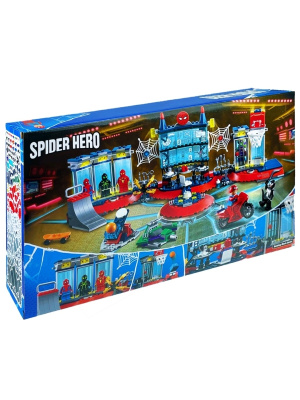 Конструктор Супер Герои «Нападение на мастерскую паука»