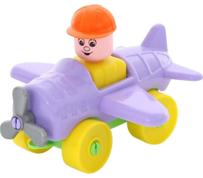 Конструктор Полесье Юный путешественник Самолёт (10 элементов)