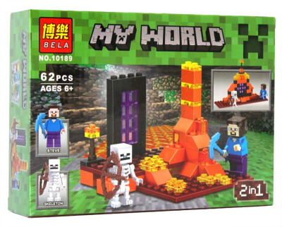 Конструктор Майнкрафт My World «Стив со Скелетом»