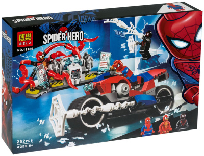 Конструктор Spider Hero «Спасательная операция на мотоциклах»
