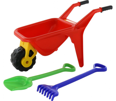 Тачка Полесье "Садовод" + Большая лопата, грабли Тачка Полесье "Садовод" + Большая лопата, грабли