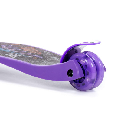 Трехколесный самокат Полесье (с наклейкой V2), цвет: фиолетовый