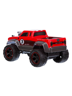 Машинка на радиоуправлении BeBoy «Дорожный Герой Monster Truck Hight-Speed» красный