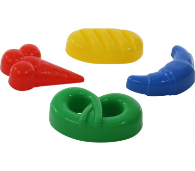 Формочки Полесье мороженое + пирожок + крендель + рогалик