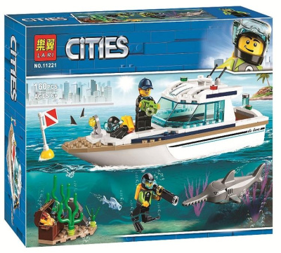 Конструктор Cities «Яхта для дайвинга»