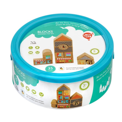 Кубики для ребенка Lucy&Leo (большой набор, 32шт)