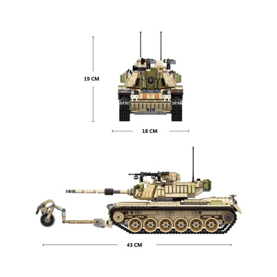 Конструктор Panlos Brick «Танк M-60 MAGACH»