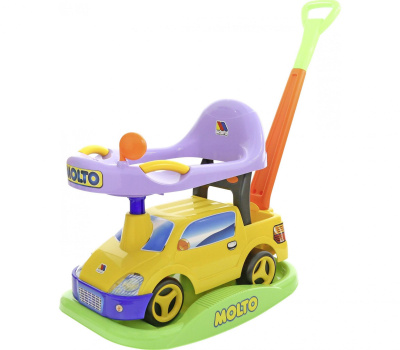 Машинка каталка Полесье "Пикап" без звука, цвет: жёлтый