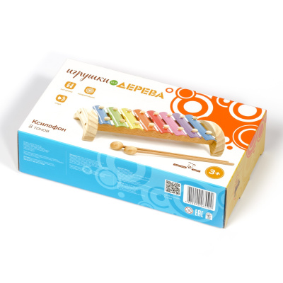 Ксилофон Мир Деревянных Игрушек 8 тонов (металлический)