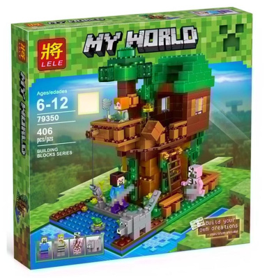 Конструктор Майнкрафт «Домик у реки»