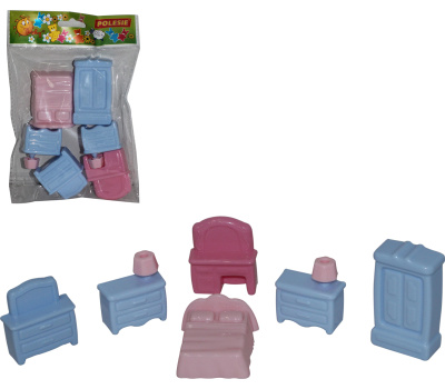 Набор мебели для кукол Полесье №1, 6 элементов