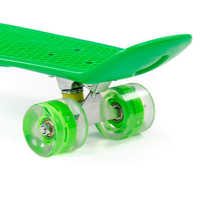 Скейтборд Полесье 66 см, цвет: зелёный