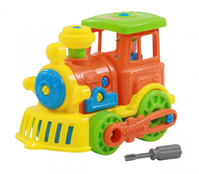 Конструктор Полесье Паровоз (в сеточке)