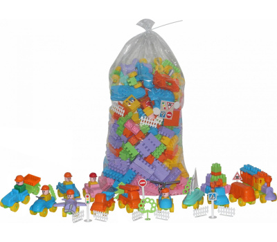 Конструктор Полесье Строитель (454 элемента)