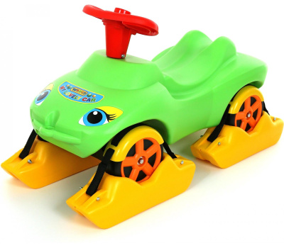 Каталка Полесье "Мой любимый автомобиль" зеленая, со звуком