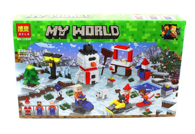 Конструктор Minecraft My World «Новый год на озере»