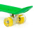 Скейтборд Полесье 66 см, цвет: зелёный с жёлтыми колёсами Скейтборд Полесье 66 см, цвет: зелёный с жёлтыми колёсами