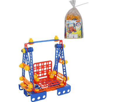 Конструктор Полесье Изобретатель Качели №1 (109 элементов)