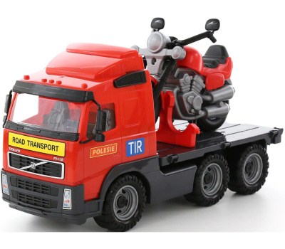 Автомобиль-платформа Полесье + мотоцикл гоночный Байк Автомобиль-платформа Полесье + мотоцикл гоночный Байк