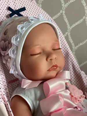 Реборн "ASI" Даниэла с закрытыми глазками, 46 см