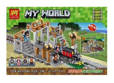 Конструктор Minecraft My World «Железнодорожная станция»