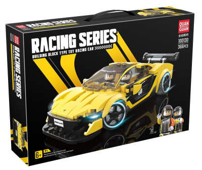 Конструктор QUAN GUAN «Racing Series: Гоночный спорткар P1» Жёлтый Конструктор QUAN GUAN «Racing Series: Гоночный спорткар P1» Жёлтый