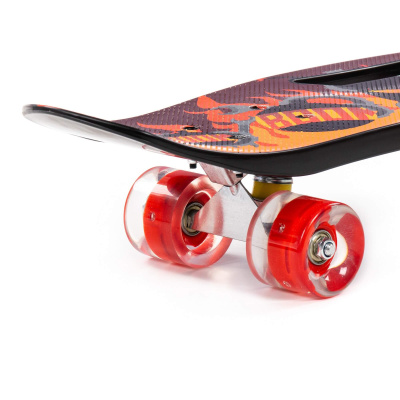 Скейтборд Полесье 65 см, цвет: чёрный с наклейкой Скейтборд Полесье 65 см, цвет: чёрный с наклейкой