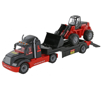 Автомобиль-трейлер Полесье MAMMOET и Трактор погрузчик