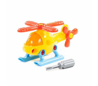 Конструктор-транспорт Полесье Вертолёт (16 элементов)